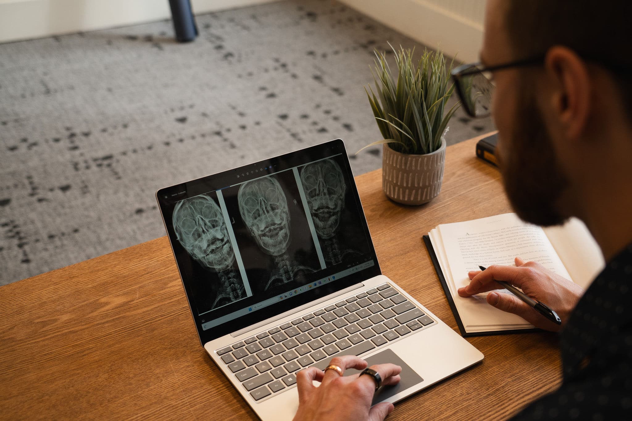 Upper cervical X-ray imaging at Clear Life Chiropractic